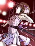  amami_haruka armpits cute_&amp;_girly_(idolmaster) haiiro idolmaster idolmaster_(classic) idolmaster_1 solo sword weapon 