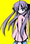  hiiragi_kagami long_hair lucky_star purple_hair solo twintails yatsuka_saku 