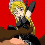  armpits blonde_hair hime_(kaibutsu_oujo) kaibutsu_oujo lilianne lowres no_source red_eyes source_request 