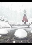  duplicate kagiyama_hina letterboxed nature snow solo takuzui touhou 