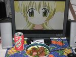  2d_dating food hidamari_sketch highres lonely miyako photo 