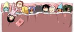  6+boys akatsuki_(naruto) artist_request black_hair black_skin blanket blonde_hair blue_hair blue_skin blush_stickers bobblehat chibi closed_eyes closed_mouth collared_shirt deidara disembodied_head flower frilled_pillow frills from_above green_hair grey_hair hair_flower hair_ornament hat hidan hoshigaki_kisame kakuzu konan long_sleeves lying mask monster_boy multiple_boys naruto_(series) naruto_shippuuden on_back on_side on_stomach open_mouth pain_(naruto) pajamas pants pillow plant_boy red_hair sasori shaded_face shark_boy shirt silver_hair sleep_mask sleeping sleeping_on_person smile stitches tobi transparent_background two-tone_skin uchiha_itachi under_covers unmoving_pattern v-shaped_eyebrows whisker_markings white_skin wing_collar zetsu 