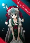  christmas ex-keine hat kamishirasawa_keine long_hair santa_hat solo tatamiya touhou 