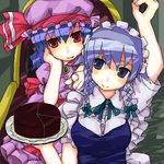  bangs izayoi_sakuya kt2 lowres multiple_girls oekaki remilia_scarlet touhou 