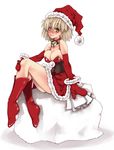  bell bell_collar christmas collar fuyube_rion hat original santa_costume santa_hat solo 