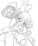  aoi_sakuya clenched_hand cowboy_shot dress gauntlets greyscale knee_pads leg_up looking_at_viewer lyrical_nanoha mahou_shoujo_lyrical_nanoha_strikers monochrome navel revealing_clothes revolver_knuckle shorts simple_background solo standing standing_on_one_leg subaru_nakajima thigh_strap white_background 