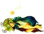  antennae bad_id bad_pixiv_id barefoot bug fetal_position firefly insect k_no_hito solo touhou wriggle_nightbug 