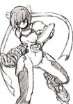  alternate_costume cyborg greyscale inline_skates lyrical_nanoha mach_caliber mahou_shoujo_lyrical_nanoha_strikers monochrome numbers'_uniform numbers_(nanoha) revolver_knuckle roller_skates skates sketch solo subaru_nakajima uka yuuka_(o.t.kingdom) 