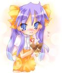  anna_miller hiiragi_kagami lucky_star nyanmilla orange_skirt skirt solo waitress 