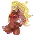  abs adette_kistler blonde_hair goggles kima long_hair muscle muscular_female overman_king_gainer solo 