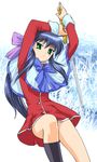  kanon kawasumi_mai red_skirt school_uniform skirt solo sword ueyama_michirou weapon 