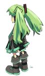  green_eyes green_hair hatsune_miku inemuri_uno long_hair solo twintails vocaloid younger 