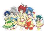  aoi_nagisa cosplay hanazono_shizuma lowres multiple_girls parody precure rokujou_miyuki strawberry_panic! suzumi_tamao tsukidate_chiyo urutsu_sahari yes!_precure_5 