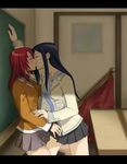  kiss kuga_natsuki lowres mai_hime my-hime yuri yuuki_nao 