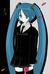  aqua_hair guu_koshikaw hatsune_miku long_hair solo thighhighs twintails very_long_hair vocaloid 