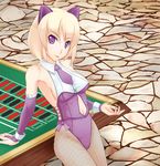  casino fishnet_pantyhose fishnets original pantyhose roulette_table solo yoshino_gaya 