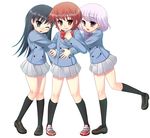  akashi_kaoru b.a.b.e.l._uniform blazer hazuki_(etcxetc) jacket multiple_girls nogami_aoi sannomiya_shiho school_uniform the_children zettai_karen_children 