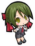  ai_(aria) aria blush_stickers chibi green_hair lowres pac-man_eyes short_hair solo suntail 