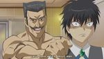  black_hair facial_hair kimi_ga_aruji_de_shitsuji_ga_ore_de male_focus manly multiple_boys mustache screencap subtitled uesugi_ren yasushi_taijiri you_gonna_get_raped 