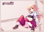  bangs highres kusukusu marie_rudel sakura_strasse solo waitress wallpaper 