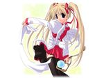  blonde_hair happy_lesson sasaki_mutsumi shitenno_uzuki solo thighhighs twintails wings 