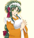  green_hair imageboard_colors jochuu-san lowres maid oekaki original solo yagisaka_seto 