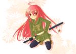  alastor_(shakugan_no_shana) jewelry jhonwalker pendant red_hair shakugan_no_shana shana thighhighs 