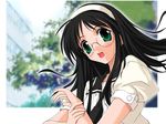  glasses happy_lesson nanakorobi_fumitsuki sasaki_mutsumi school_uniform solo wallpaper 