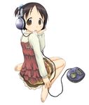  barefoot cd_player headphones ichigo_mashimaro itou_chika lowres solo 
