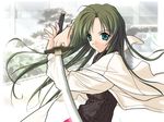  happy_lesson long_hair sanzen'in_yayoi sasaki_mutsumi solo sword wallpaper weapon 