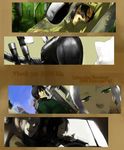  2girls androgynous character_request ground_vehicle hermes kino kino_no_tabi motor_vehicle motorcycle multiple_boys multiple_girls reverse_trap riku_(kino_no_tabi) shizu tea_(kino_no_tabi) 