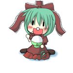  animated animated_gif aoki_ume_(style) eating front_ponytail gothic_lolita hair_ribbon hidamari_sketch kagiyama_hina lolita_fashion lowres parody ribbon solo style_parody touhou wide_face 