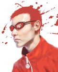  cyprian_chomicki jacket male_focus original red_hair solo sunglasses 