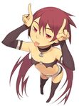  :p belt choker cosplay demon_girl demon_wings elbow_gloves etna etna_(cosplay) flat_chest gloves go_robots midriff navel original perspective red_eyes red_hair short_hair short_shorts shorts solo thighhighs tongue tongue_out wings 