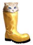  bad_id bad_pixiv_id blue_eyes boots cat cat_focus copyright_request funnyari lowres no_humans pun too_literal 