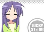  highres hiiragi_miki lucky_star purple_hair solo vector_trace wallpaper 