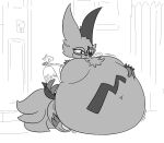 2019 8:7 air_inflation anthro belly big_belly black_eyes black_text claws detailed_background digital_drawing_(artwork) digital_media_(artwork) english_text eyewear female female_anthro front_view fur generation_3_pokemon glasses grey_body grey_claws grey_ears grey_fingers grey_fur grey_markings grey_tail grey_toes grey_tuft helium_inflation herpestid hose_in_mouth hose_inflation huge_belly inflation inflation_fetish mammal markings morbidly_obese morbidly_obese_anthro morbidly_obese_female multicolored_body multicolored_fur naturally_censored nintendo nude nude_anthro nude_female obese obese_anthro obese_female outside overweight overweight_anthro overweight_female pfft pokemon pokemon_(species) pokemorph round_glasses sailor_graham simple_background solo tail text thatoneaceguy two_tone_body two_tone_fur white_background zangoose