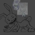 anal anal_penetration anus big_penis dildo genitals hi_res lagomorph leporid male male/male mammal max_(sam_and_max) nickelcold penetration penis rabbit sam_and_max sex sex_toy solo