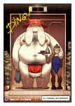 absurd_res anthro balls big_balls bottomwear clothing desfrog duo elevator food food_creature genitals ghibli hairy hi_res loincloth male mammal nipples overweight radish_spirit spirited_away