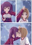  2girls advanced_nurturing_high_school_uniform amasawa_ichika kushida_kikyou multiple_girls non-web_source school_uniform youkoso_jitsuryoku_shijou_shugi_no_kyoushitsu_e yuri 