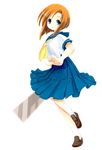  blue_eyes hatchet higurashi_no_naku_koro_ni knife oriental_hatchet ryuuguu_rena school_uniform serafuku solo yakisake 