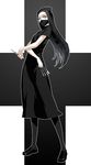  black_legwear copyright_request gothic mask nurse pantyhose scalpel solo surgical_mask yuuma_(yuusaikaden) 