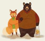 2023 4allthebears absurd_res alternate_species anthro bear biped brown_body brown_fur canid canine clothing coat comedy_central duo fox fur furrification hi_res kyle_broflovski mammal orange_body orange_fur plastic_bag shirt simple_background slightly_chubby smiley_face south_park stanley_marsh topwear vest white_background