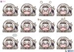  &gt;_&lt; 0_0 1girl :&gt; :&lt; :d @_@ absurdres anger_vein black_jacket blank_eyes blue_ribbon blush bow closed_eyes closed_mouth diamond-shaped_pupils diamond_(shape) expressions facebook_username facing_viewer firefly_(honkai:_star_rail) furrowed_brow grey_hair hair_between_eyes hair_bow hair_intakes hair_ribbon highres honkai:_star_rail honkai_(series) jacket jitome looking_at_viewer multiple_views open_mouth puff_of_air ribbon ron_(hengyep) sidelocks signature smile solid_oval_eyes symbol-shaped_pupils v-shaped_eyebrows watermark white_bow 