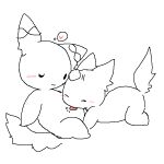 1:1 2010 ambiguous/ambiguous ambiguous_gender amu_(nattya) anthro anthro_on_anthro belly_lick biped blush blush_lines chibi closed_smile digital_drawing_(artwork) digital_media_(artwork) duo ears_up english_description female_(lore) fluffy fluffy_tail fur hand_on_another&#039;s_head hand_on_head heart_reaction heart_symbol japanese_description monotone_background monotone_body monotone_fur mouth_closed nattya one_ear_up side_view simple_background siro_(nattya) sketch smile tail text tongue tongue_out translation_request white_background white_body white_fur