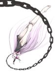 barefoot chain dress fate/stay_night fate_(series) feet long_hair pink_hair rider solo very_long_hair yamawaku 