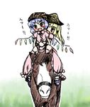  fang flandre_scarlet hat horse multiple_girls remilia_scarlet siblings sisters touhou yuuki_(snowhouse) 