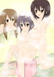  asahina_mikuru bath kuroinu_(sonoba_shinogi) multiple_girls nagato_yuki nude shampoo suzumiya_haruhi suzumiya_haruhi_no_yuuutsu 