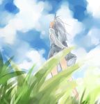  cloud day grass ikeda_jun_(mizutamari) original sky solo 