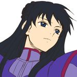  aiming_at_viewer aoba_(smartbeat) black_hair blue_eyes closed_mouth gundam gundam_00 long_hair lowres marina_ismail smile solo uniform upper_body white_background 